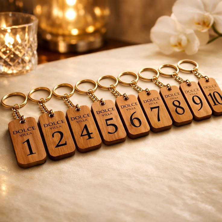 Branded Wooden Keychains